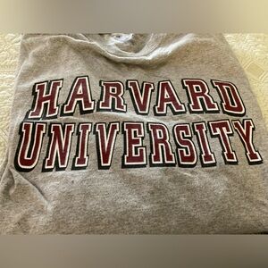 HARVARD Longsleeved Tee by Champion Graphics Down Arm Sz XL